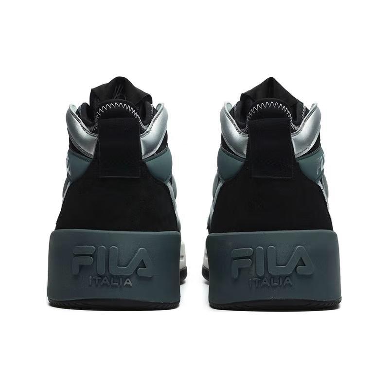 New FILA Salto Wear Resistant Low Top Skateboard Shoes Men's Black F12M243601FBS