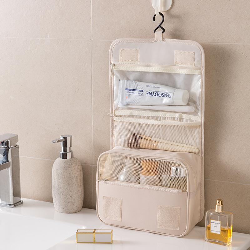 Hanging Toiletry Bag for Women Portable Travel Toiletry Bag with Hanging Hook Water-Resistant Makeup Cosmetic Bags JT253