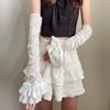 Bride Gloves Wrist Warmer Gloves Lace For Halloween Fingerless Gloves Wrist Warmer Sleeve Winter for Teens