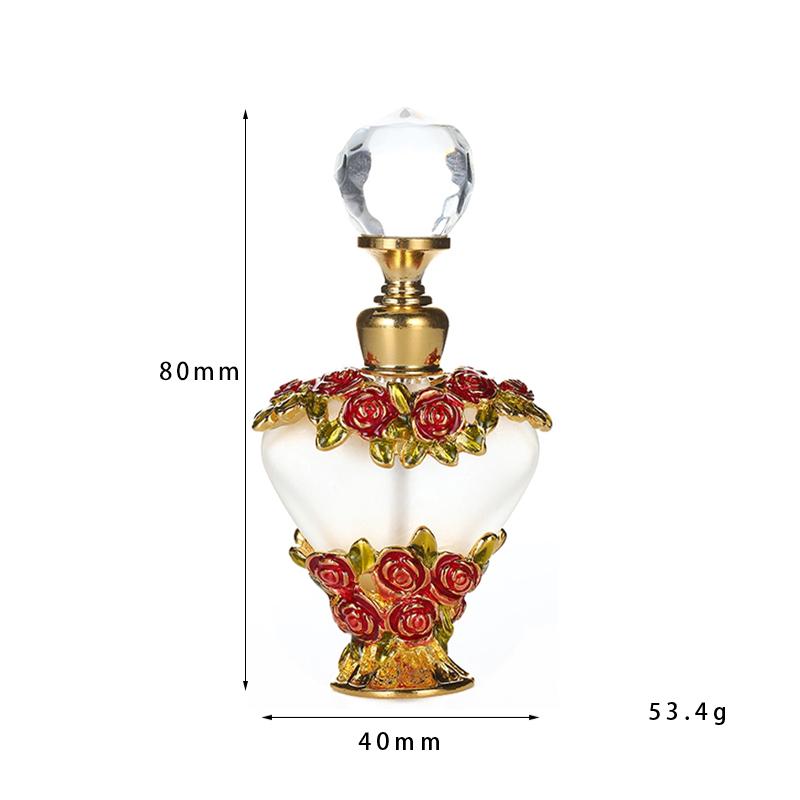 1PC 5/7/10/12/15/25/30/40ml Refillable Empty Perfume Bottles Crystal Glass Essential Oil Bottle Home Decor Wedding Party Gift