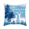 Ice and Snow Series Christmas Pillowcase, Blue Ice and Snow Ins Windblown Hair Pillowcase, American Cushion