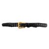Genuine Leather Hand-Woven Women'S Leather Copper Buckle Without Punching Pin Buckle Decoration With Jeans Belt