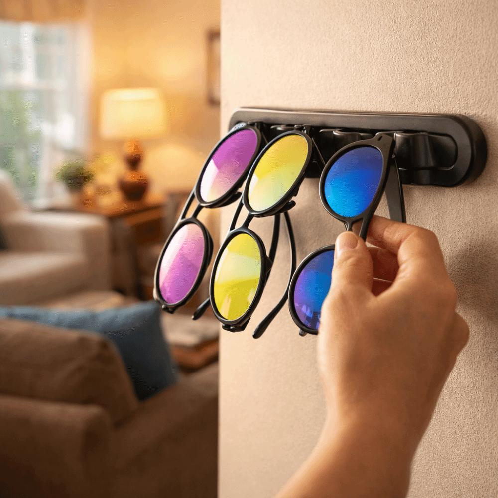 Wall Mounted Eyeglass Storage Rack Waved Design Glasses Display Rack Eyeglass Rack  Shops