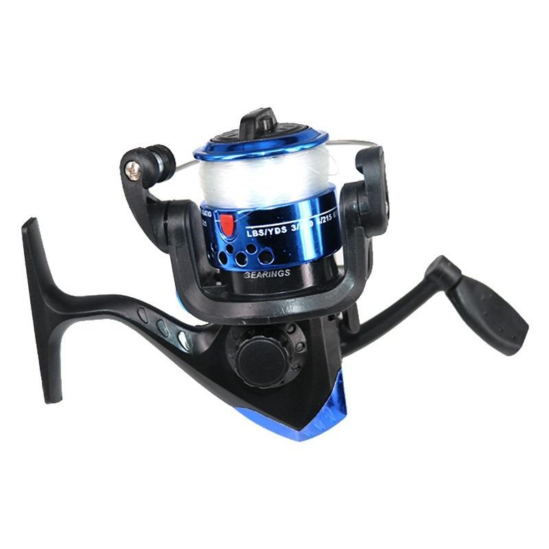 Spinning Fishing Reels 5.2:1 Wheel Plastics Ice Fishing Reel for Lure with Line Vessel Bait Casting Flying Fishing Trolling 260319