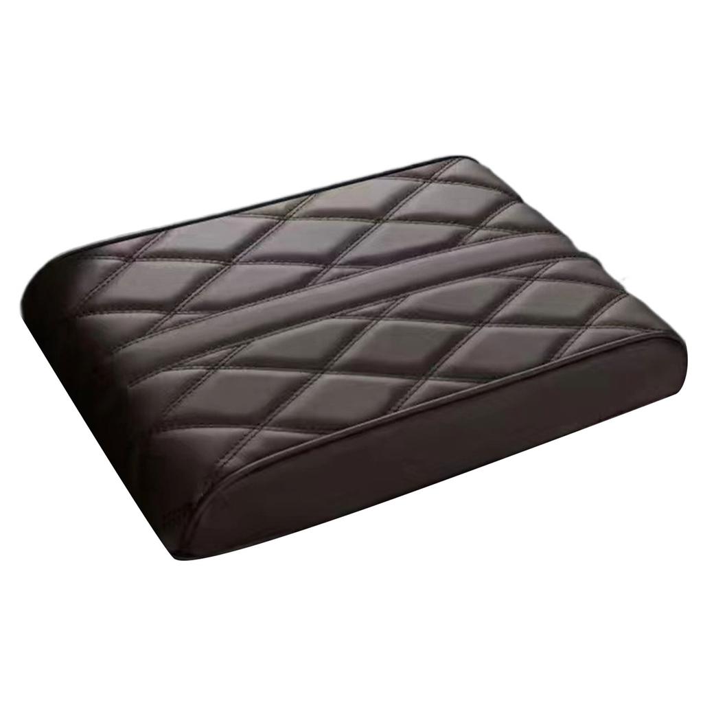 Car Armrest Box Mats Memory Foam Vehicle Arm Rest Box Pads Leather Center Console Covers Styling Interior Accessories
