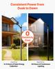 8000W Solar Street Light Outdoor, 450000LM, Commercial Parking Lot Light Dusk to Dawn, LED Flood Security Lamp with Motion Sensor, IP65 Waterproof
