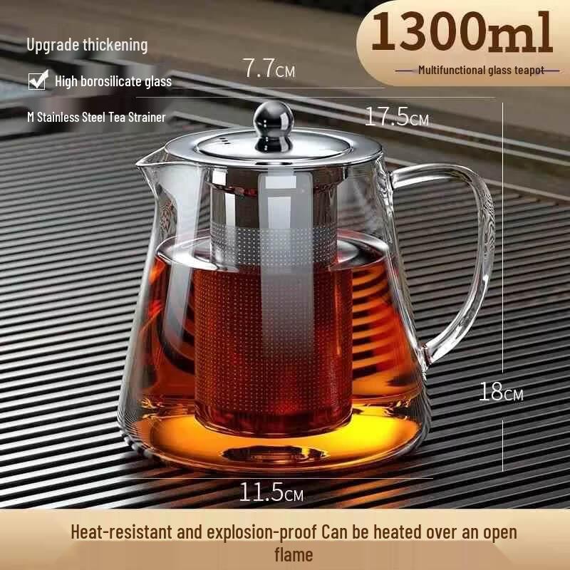 ZISIZ Glass Teapot Tea Set
