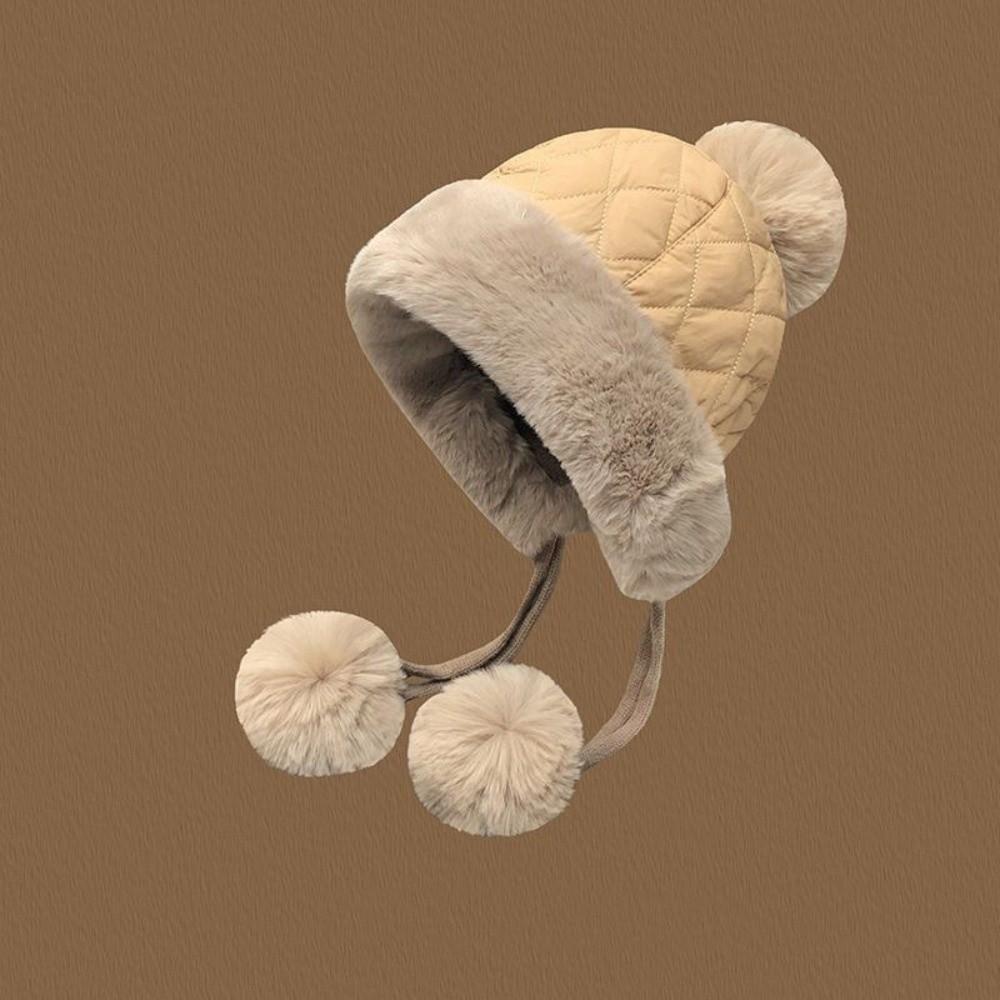 

Plush Warm Hat Windproof Ski Hat Fashion Ear Protection Cap Winter