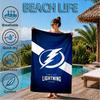 Tampa Lightning Logo Beach Towel, Super Soft Microfiber, Perfect Gift for Her/Him, Birthday, for Pool, Beach, Travel, Decor Beach Party