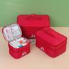Large Capacity Travel Medicine Bag - Double Layer Portable First Aid Storage