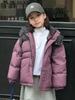 Girls' Mid-length Winter Down Jacket - 90% Down, Sizes Small To Large (Style 23175)