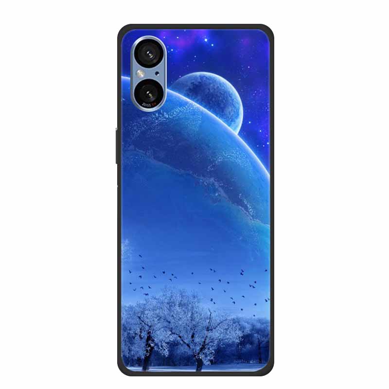 Coole Silikonhülle für Sony Xperia 5 V Hülle Gedruckte Mode Weiche Rückseite für Sony Xperia 5V Hülle Schutzhülle Gedruckte Schalen