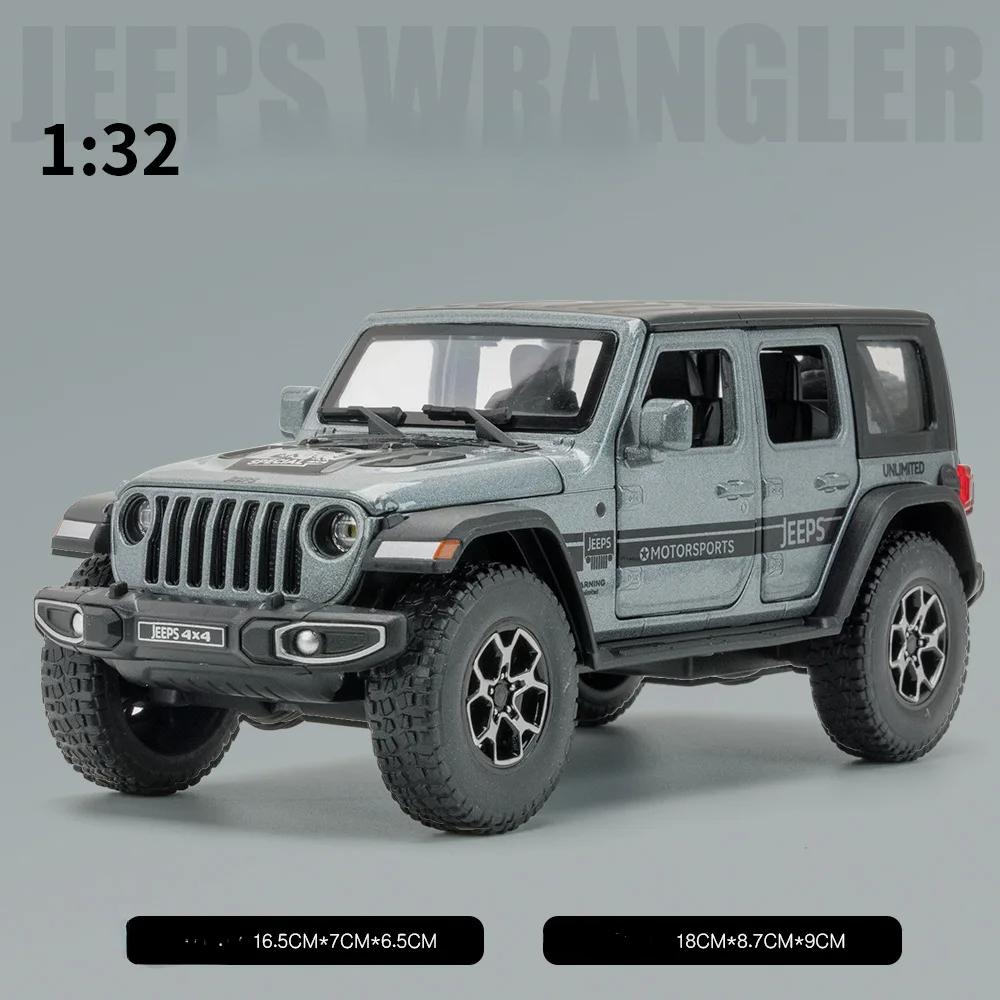 1:32 Jeep wrangler Simulation Toy Vehicles Model Sound and light Shock Absorbers Alloy Children Toys Collection Gift A905 ALR1