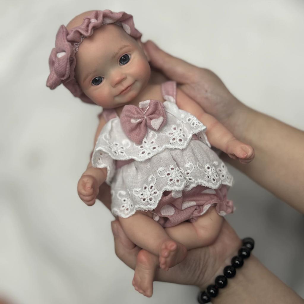 10-inch Fully Solid Silicone Rebirth Doll Maddie, Realistic Baby with Soft and Stretchable Features Doll Toy
