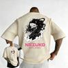 Plus Size Demon Slayer Summer Anime Printed Men and Women Tshirt Casual Parent Child Top Fashion Cotton Street Harajuku Y2K