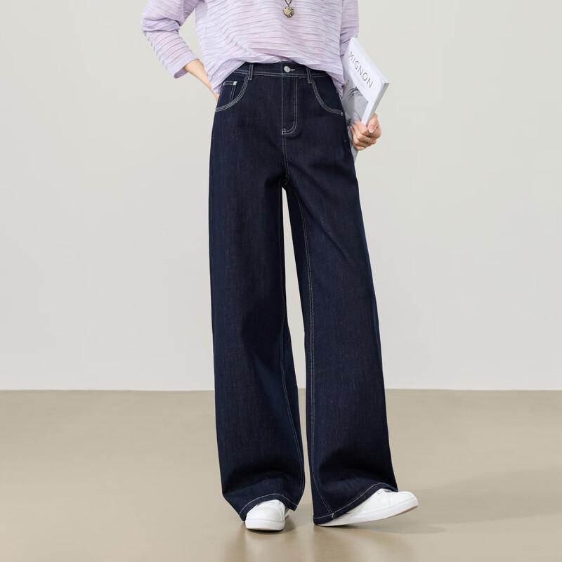 ESE-Y Women s Loose Fit Straight Wide-Leg Jeans 30