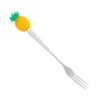 Stainless Steel Dessert Fork with Fruit Design Thickened Handle for Cake and Pastry Use High Durability and Unique Shape