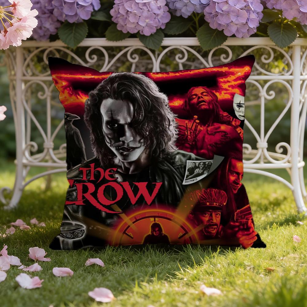 R-Raven C-Crow Movie Cushion Cover Home & Car Dual-Scene Pillow Cover: Reversible for Premium Comfort