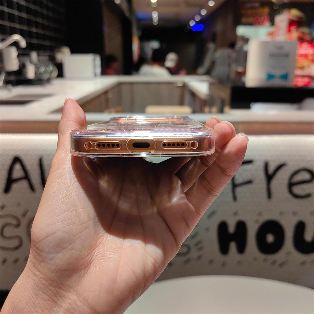 Glitter Shiny Transparent Soft Silicone TPU Case For iPhone 17 Pro Max Air 16 15 14 Plus 13 12 Shockproof Armor Clear Back Cover