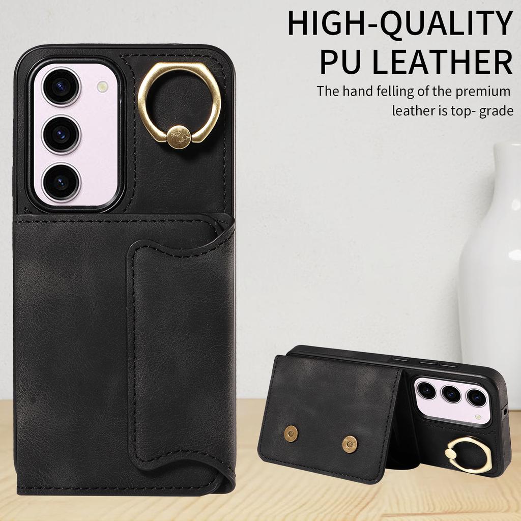 For Samsung Galaxy S23 Series.for Samsung Galaxy S23, S23+, S23 Ultra, S23 FE Ring Bracket Card Holder Slots Cover Phone Case