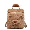 Schoolbag plush bag women's autumn and winter cute bear doll backpack handbag large capacity versatile campus commuting backpack