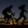 Polyester LED Armband Snap Slap Design Reflective Band Light Up Ankle Band  Night Sport