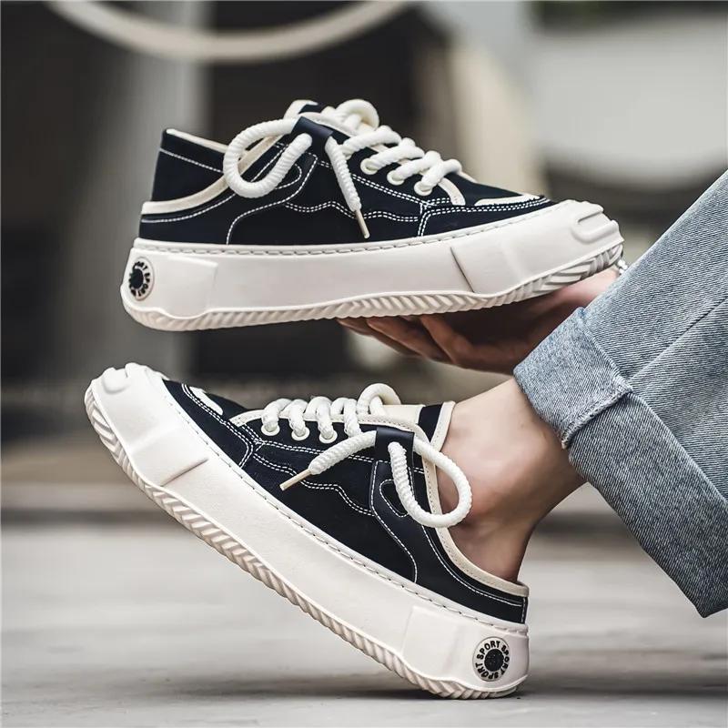 2024 New Canvas Shoes For Men Skateboarding Shoes Breathable Casual Outdoor Walking Sports Tenis Shoes Mens Sneakers