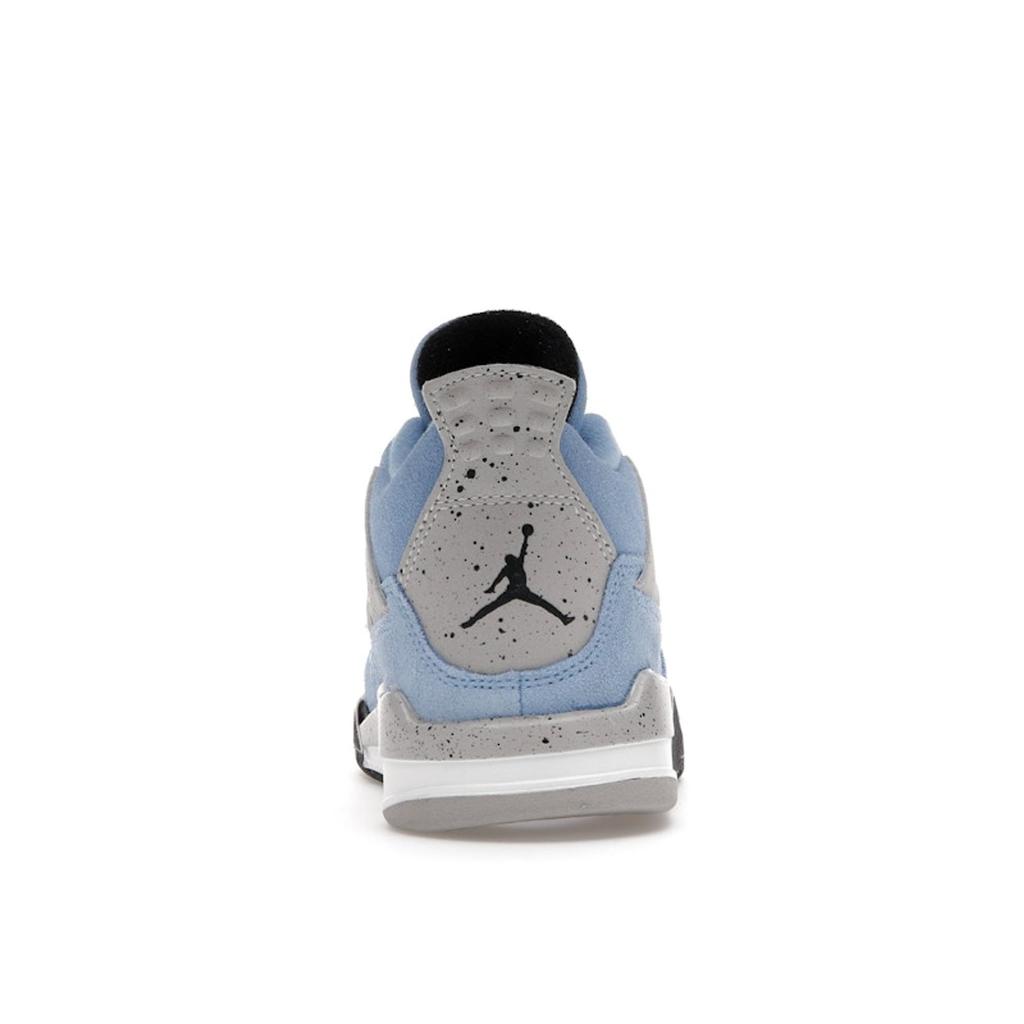 Air Jordan 4 Retro PS University Modré dětské tenisky Tech-Šedá Bílá Černá BQ7669-400