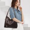 Women PU Leather Hobo Shoulder Bag Removable Crossbody Strap Large Capacity Soft Tote Bag Casual Multi‑pocket Handbag For Work Shopping Daily