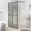 VidaXL Shower Screen Shower Wall Bathtub Partition Shower Cabin Bathroom Home Interior 118x190 Cm Glass 151887