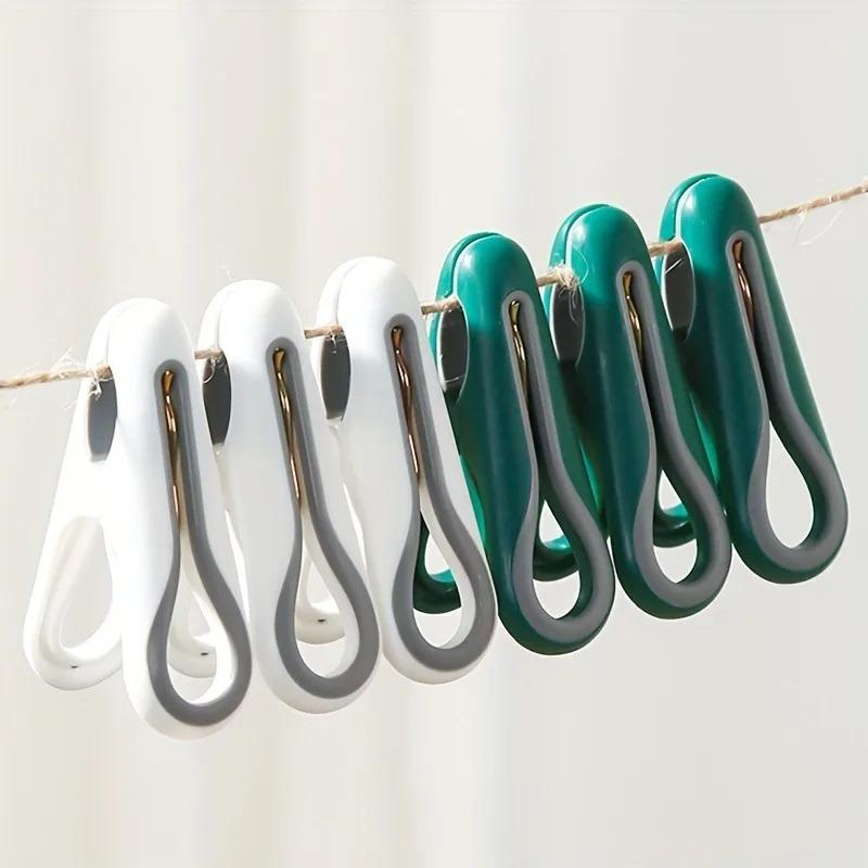 30/3PCS Plastic Clothes Pins Heavy Duty Laundry Clothes Pegs Underwear Drying Rack Sock Towels Hanging Clips Household Organizer