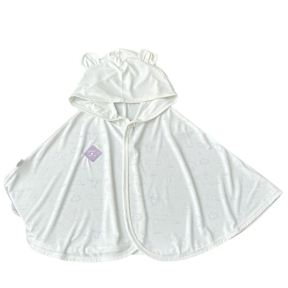 

Дышащая детская одежда для защиты от солнца, дизайн с капюшоном, охлаждающая летняя куртка, детская одежда 80cm белый