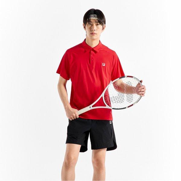 Мужская футболка-поло Fila Tennis High Performance с термотрансфером RED/105