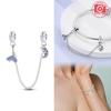 Charm Bead Charms Plata Fantasy Cats Paw Cute Safety Chain Copper Colors Ideal For Charm Bead Charms Copper Colors Authentic Bracelets for Jewellery