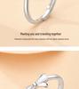 S925 Sterling Silver Mother-of-Pearl Bow Ring, Adjustable Pinky or Index Finger Design, Trendy and Fresh Style.
