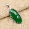 Green Onyx Gemstone Handmade 925 Sterling Silver Wedding Jewelry Pendant