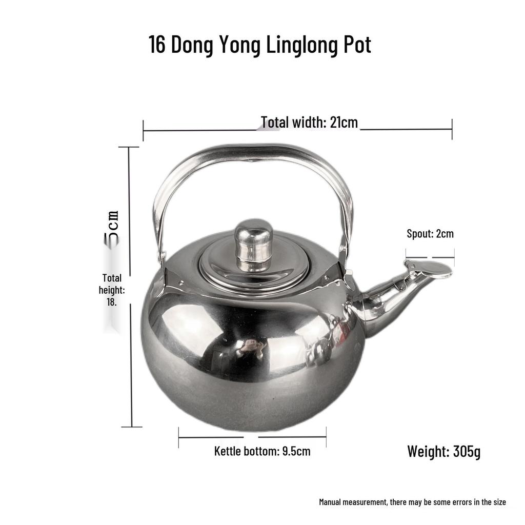 Small Exquisite Chinese Style Stainless Steel Coffee Pot with Filter