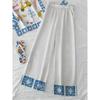 Summer vacation style beach element printed shirt wide-leg pants two-piece set