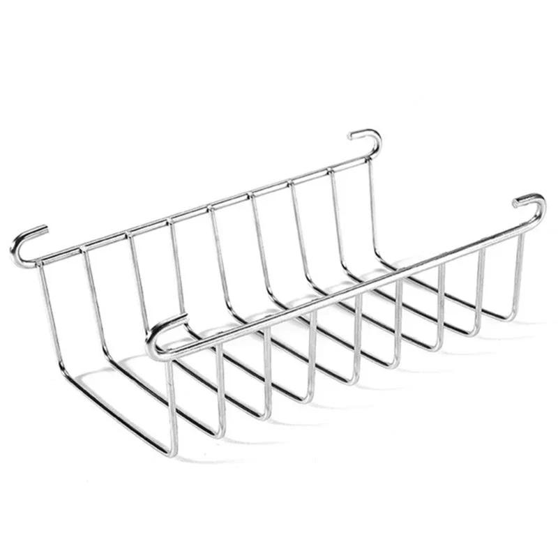 1/2/3 PCs Stainless Steel Toast Rack 8-Slot Bread Holder Air Fryer Accessories Food Display Tool for Kitchen