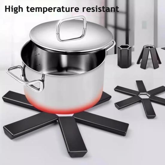 Descanso Criativo Dobrável Almofada Resistente ao Calor para Mesa de Jantar Proteção de Bancada de Cozinha Economia de Espaço Tapete Protetor
