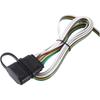 4 Way Trailer Wiring Harness Connector Plug 56208 118605 Parts Accessories Compatible with Jeep Cherokee 2014-2018