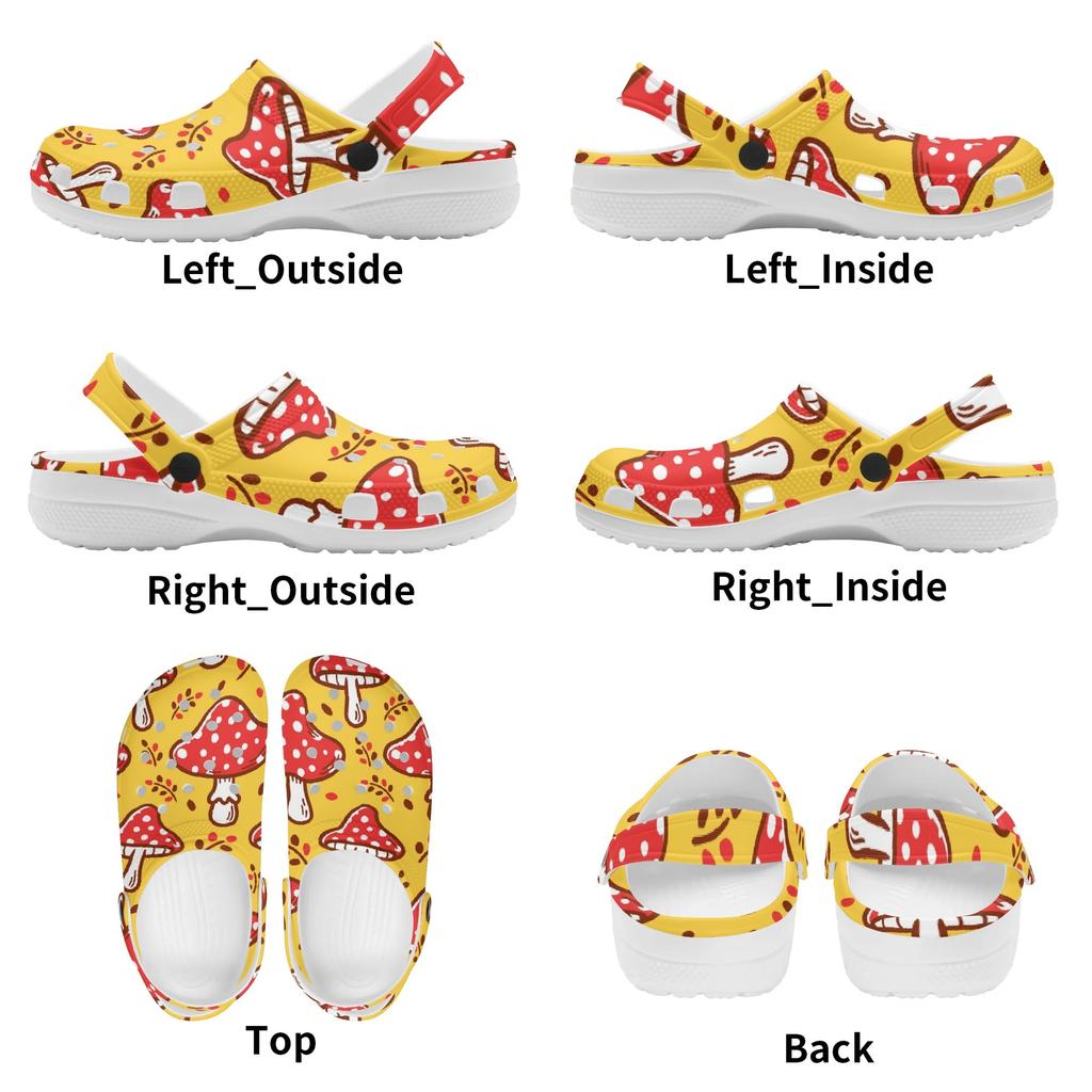 Pattern Printed EVA Clogs Adult Unisex Ventilated Breathable Slip On Casual Shoes Soft Sole Summer Sandals Daily Comfort