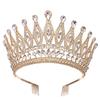 Baroque Queen Large Crystal AB Crowns For Bridal Women Girls Wedding Tiaras Diadem Comb Princess Party Hair Dress Jewelry