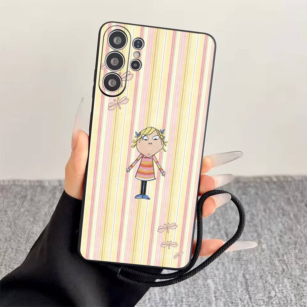 

C-Charlie And Lola Phone Case For Samsung S25,S24,S21,S22,S23,S30,Ultra,S20,Plus,Fe,Soft Silicone Black Cover Samsung S30plus5G