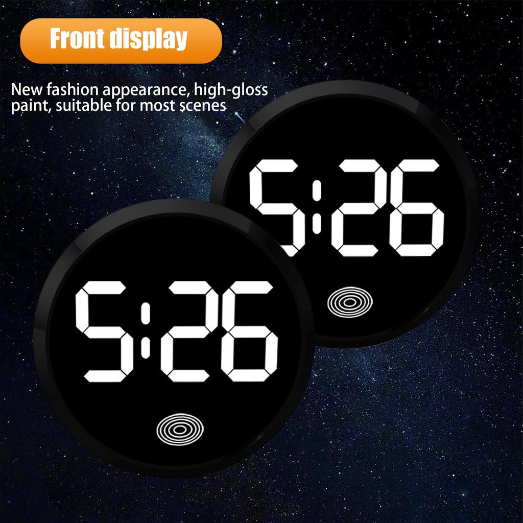 Reloj Digital para Salpicadero de Coche Reloj Electrónico para Salpicadero Reloj para Salpicadero de Vehículo Relojes para Salpicadero de Coche Activados por Tacto Reloj