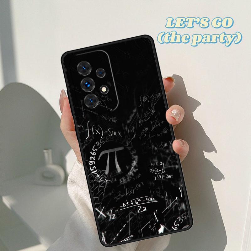 Math Formula Pi phone case For Samsung Galaxy A42 A31 A40 A51 A71 A32 A80 A91 A52 A72 A73 A20e A21S A50 A70 A11 A12 Cover