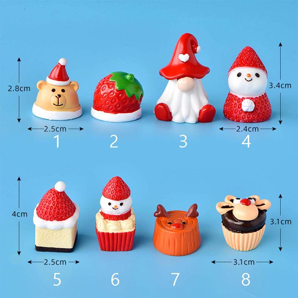 Cake Xmas Craft Christmas Decoration Micro Landscape Miniature Figurine Fairy Garden Ornament