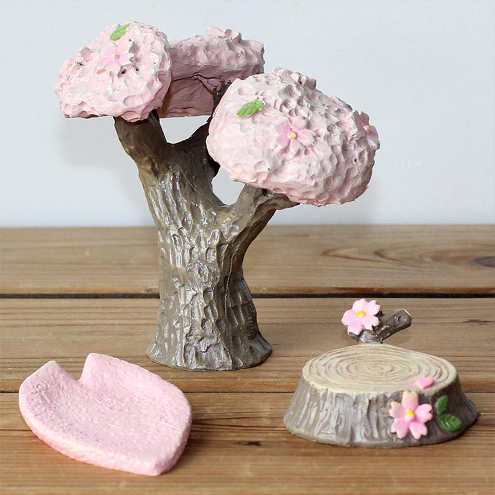Tree  Stump  Decoration Synthetic Resin Cherry Tree Flower Pot Craft Decoration
