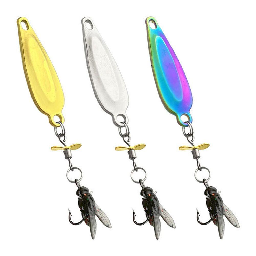 Anti-Rust Artificial Fly Fishing Lure Set Angling Gear Durable Fishing Spinner Baits Fishing Lure Metal Propeller Fishing Bait