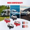 5/16" 48V Positive & Negative Ground Red Black Power Distribution Terminal Block FOR Truck Car RV Boat M6 M8 Dual Terminal Studs
